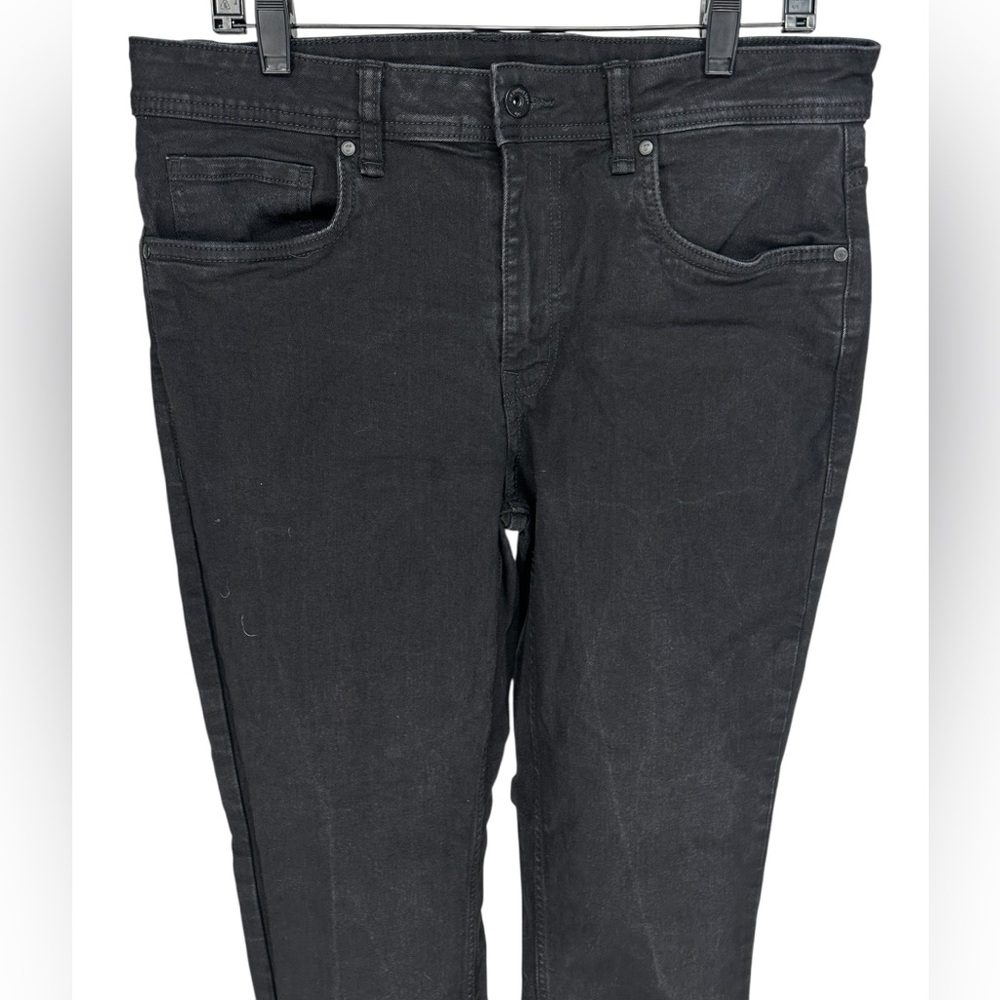 THE PERFECT JEAN NYC / Black Washed Out Slim Thick / W 33 L 30 - Picture 4 of 16